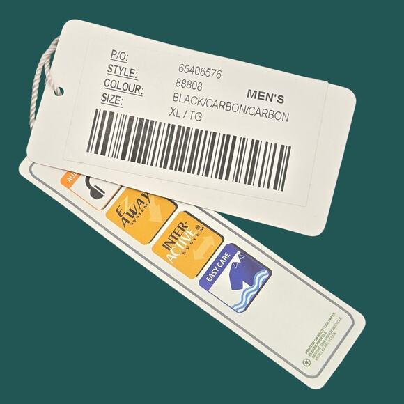 North End Sport Men's Size XL Black/Carbon Seam-Sealed Waterproof Shell Jacket - Picture 10 of 16